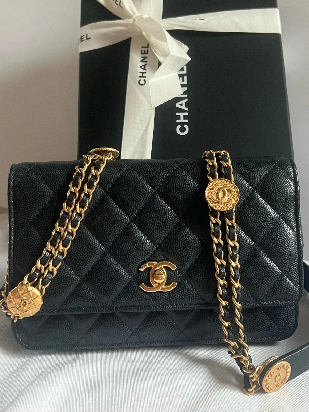 Chanel Cavair Twist Your Buttons WOC Crossbody